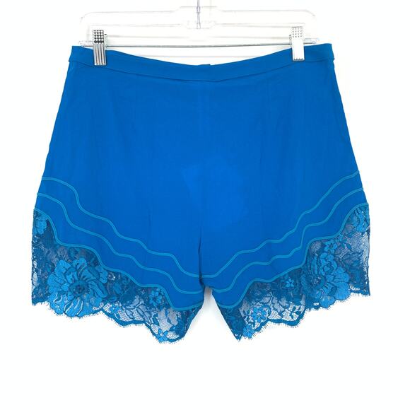 LA PERLA Women's Size Small Lace Trim Desert Rose Shorts Teal Blue NWT - Picture 2 of 7